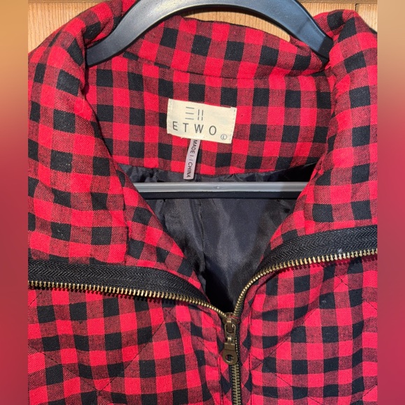 Red and Black Checkered Vest - Picture 2 of 3
